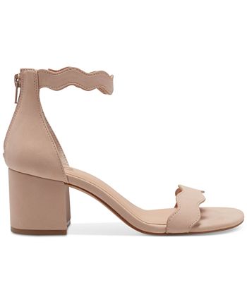 Scalloped online block heels