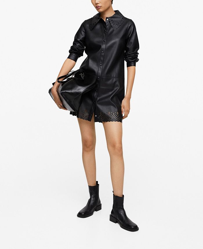 Mango leather dress shop