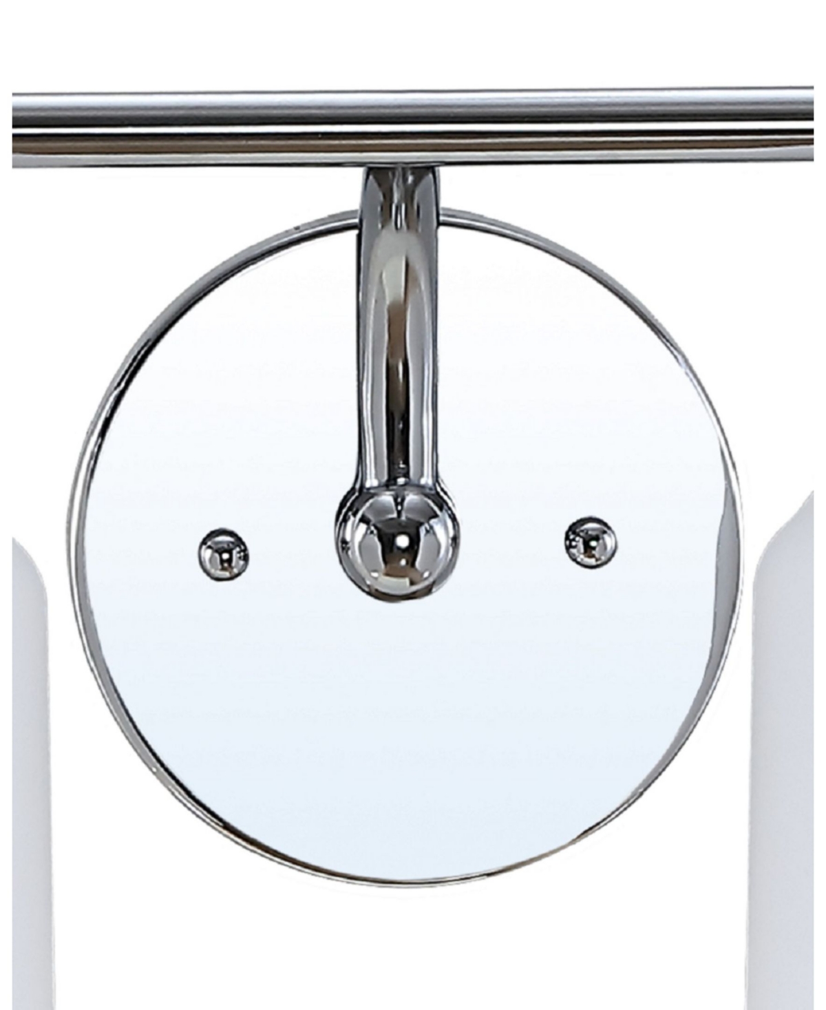 Lydia 2-Light Glass Farmhouse Cottage Led Vanity Light - Silver-tone