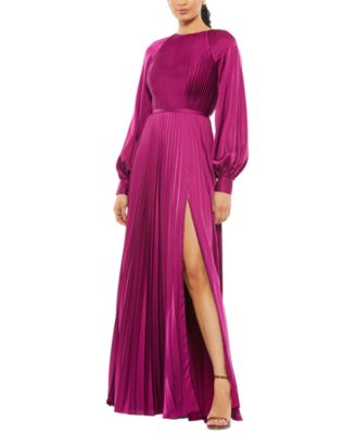 Mac Duggal - Pleated Satin Gown