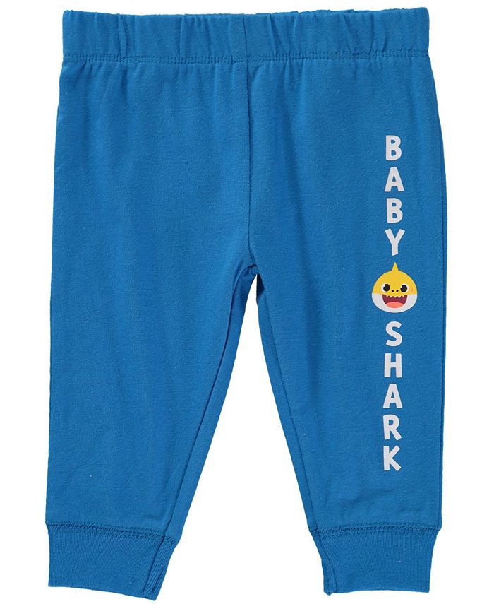 Happy Threads Baby Boys Baby Shark Bodysuit and Pant Set, 3 Piece Macy's