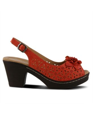 Women's DORIDAY Floral Slingback Peep-Toe Sandals