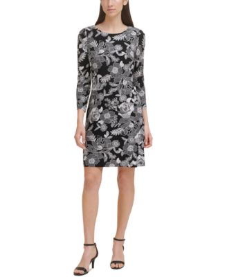 tommy hilfiger floral print shift dress