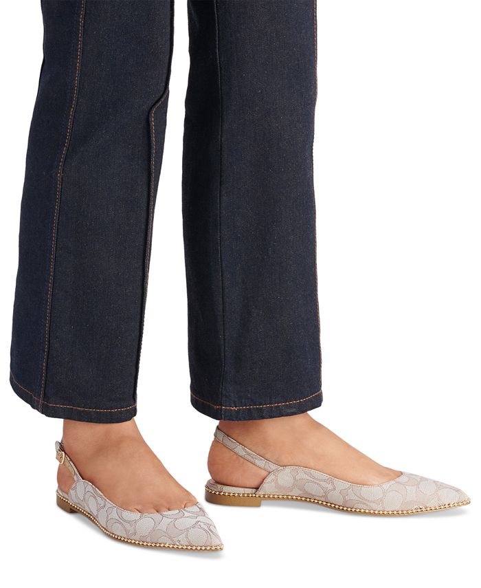 COACH Women's Vae Slingback Flats & Reviews Flats & Loafers Shoes Macy's