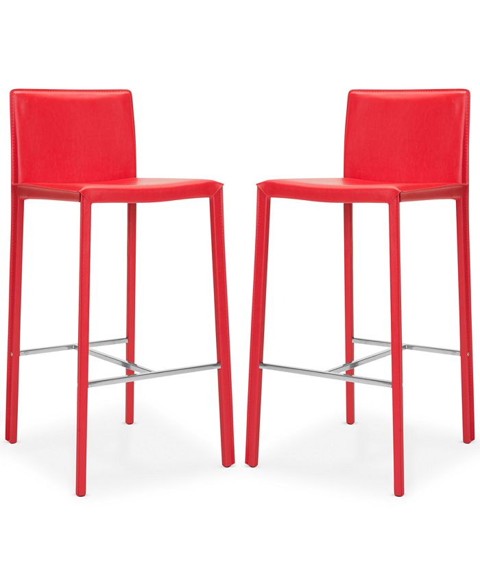 Furniture Alec Set of 2 30" Bar Stools Macy's