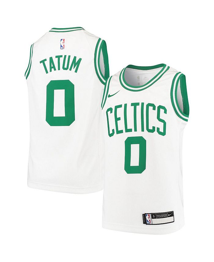Men 0 Jayson Tatum Jersey White Boston Celtics Jersey Swingman