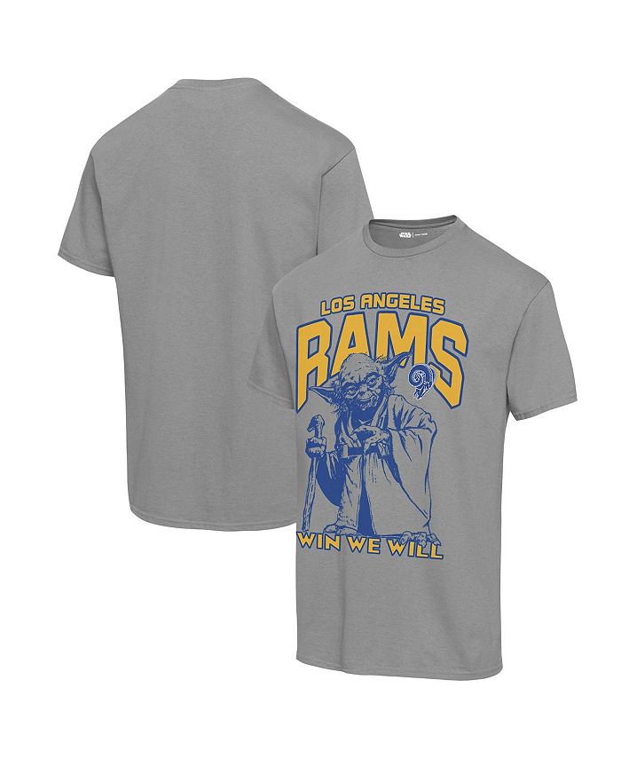 Junk Food Men's and Women's Graphite Los Angeles Rams Disney Star Wars Yoda  Win We Will T-shirt - Macy's