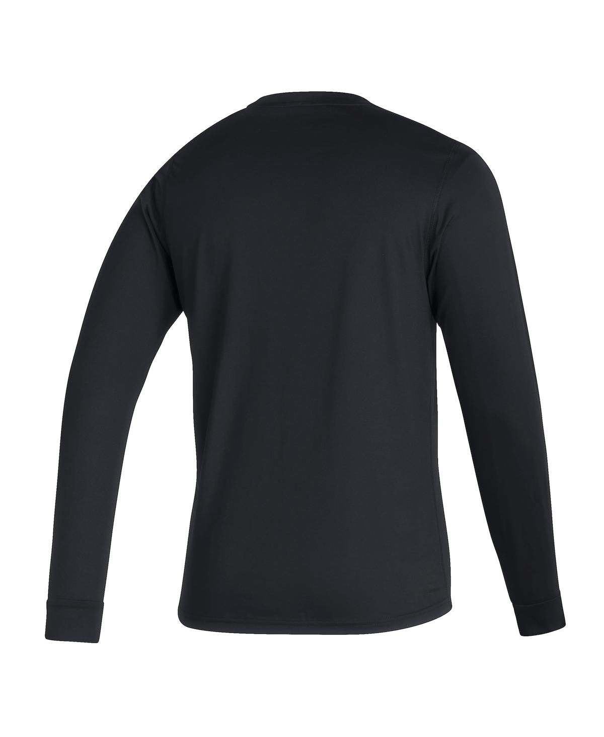 Men's adidasMiami Hurricanes Touchdown Ring Creator Long Sleeve T-shirt - Black