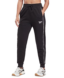 Women's Piped-Trim Jogger Pants