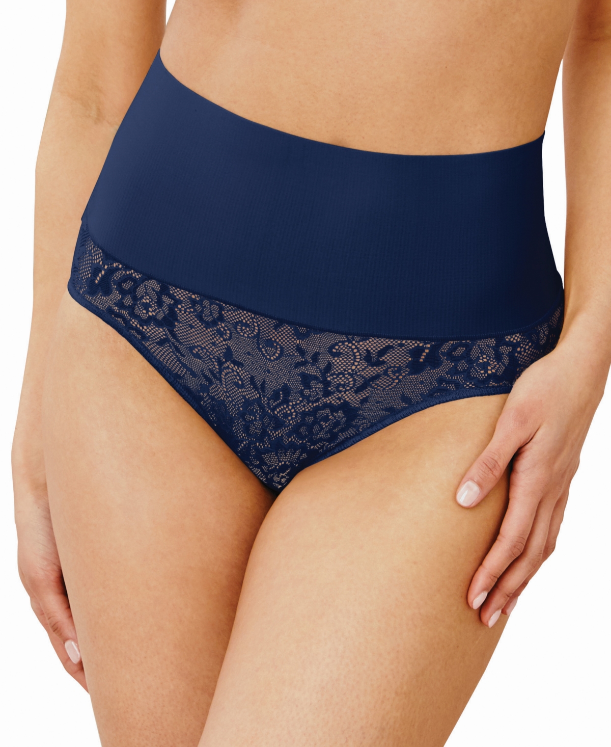 Maidenform Womens Tame Your Tummy High-Waist Lace Brief Style-DMS704