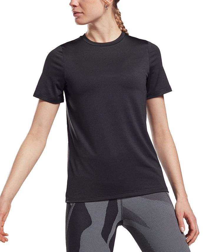 Reebok Women's Speedwick Slim Fit Crew Neck T-Shirt - Macy's