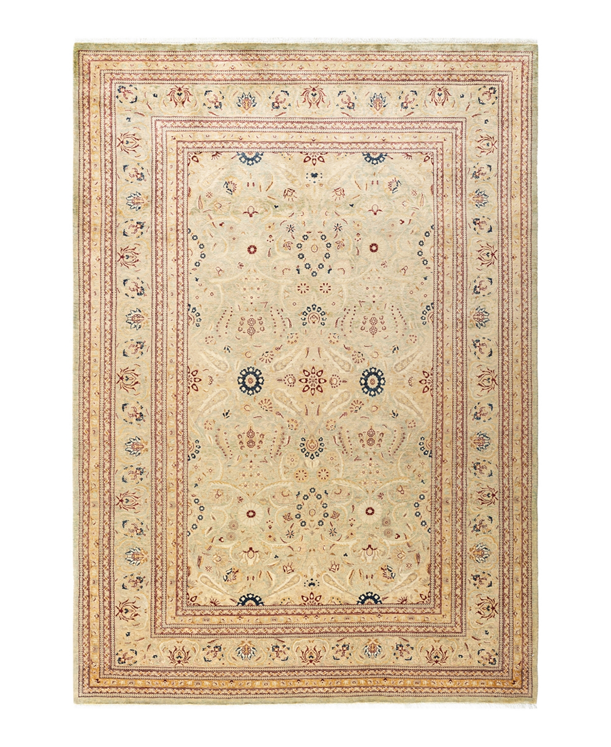 Closeout! Adorn Hand Woven Rugs Mogul M11499A 6'1in x 8'10in Area Rug - Mist