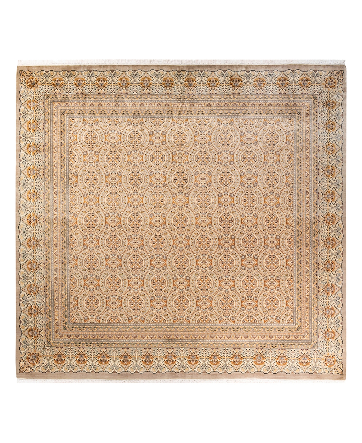 Closeout! Adorn Hand Woven Rugs Mogul M1495 9'4in x 10'1in Area Rug - Ivory
