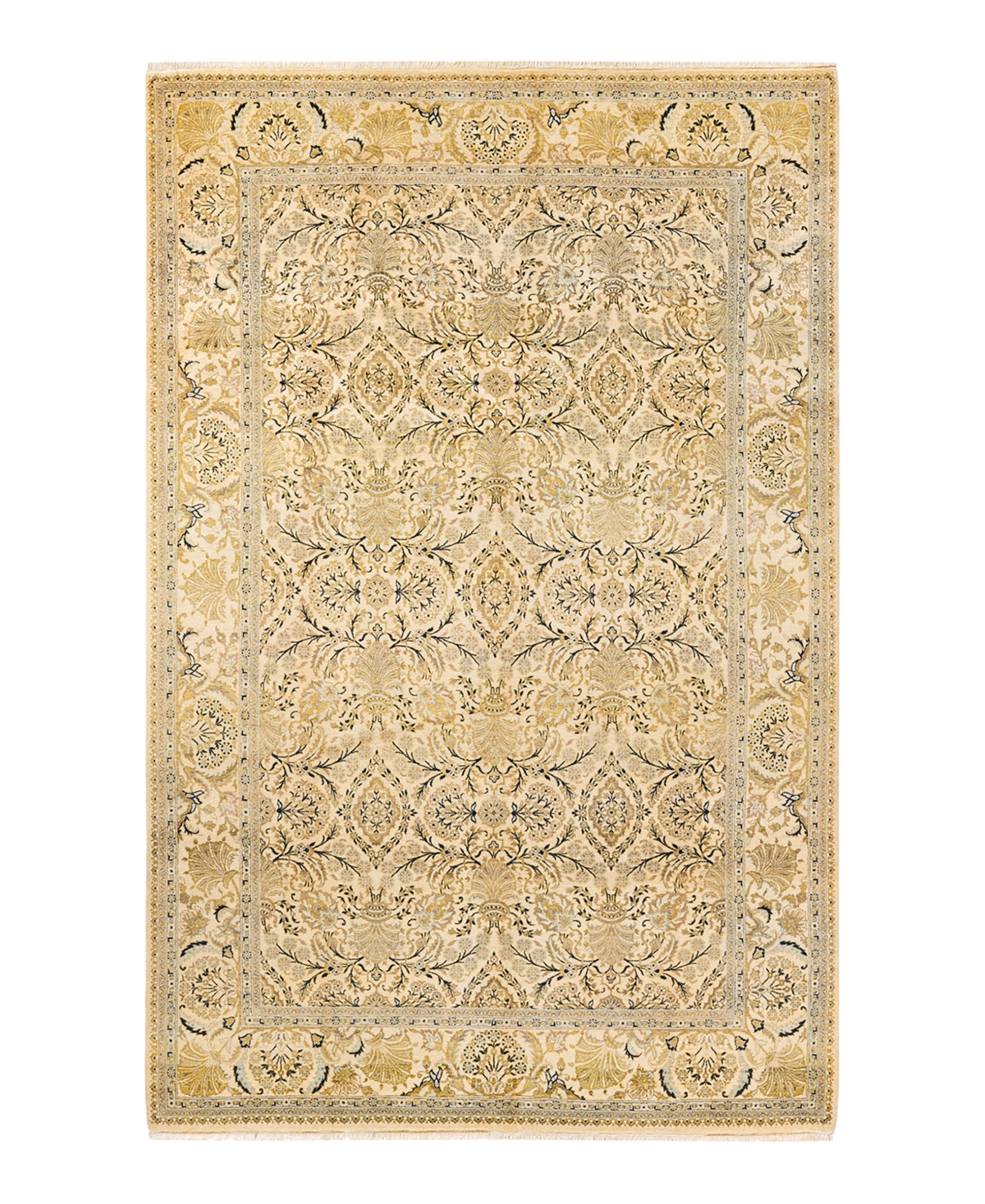 Closeout! Adorn Hand Woven Rugs Mogul M13991 6'2in x 9'8in Area Rug - Ivory