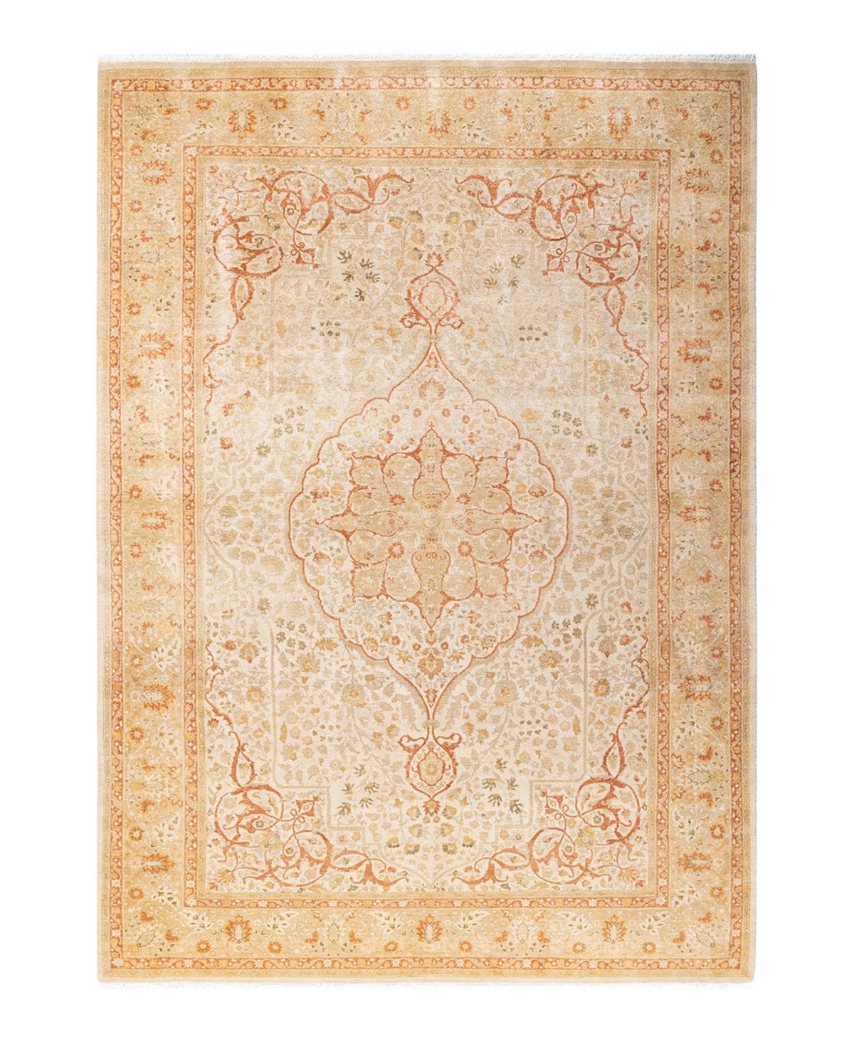 Closeout! Adorn Hand Woven Rugs Mogul M14172 6'5in x 9'2in Area Rug - Ivory