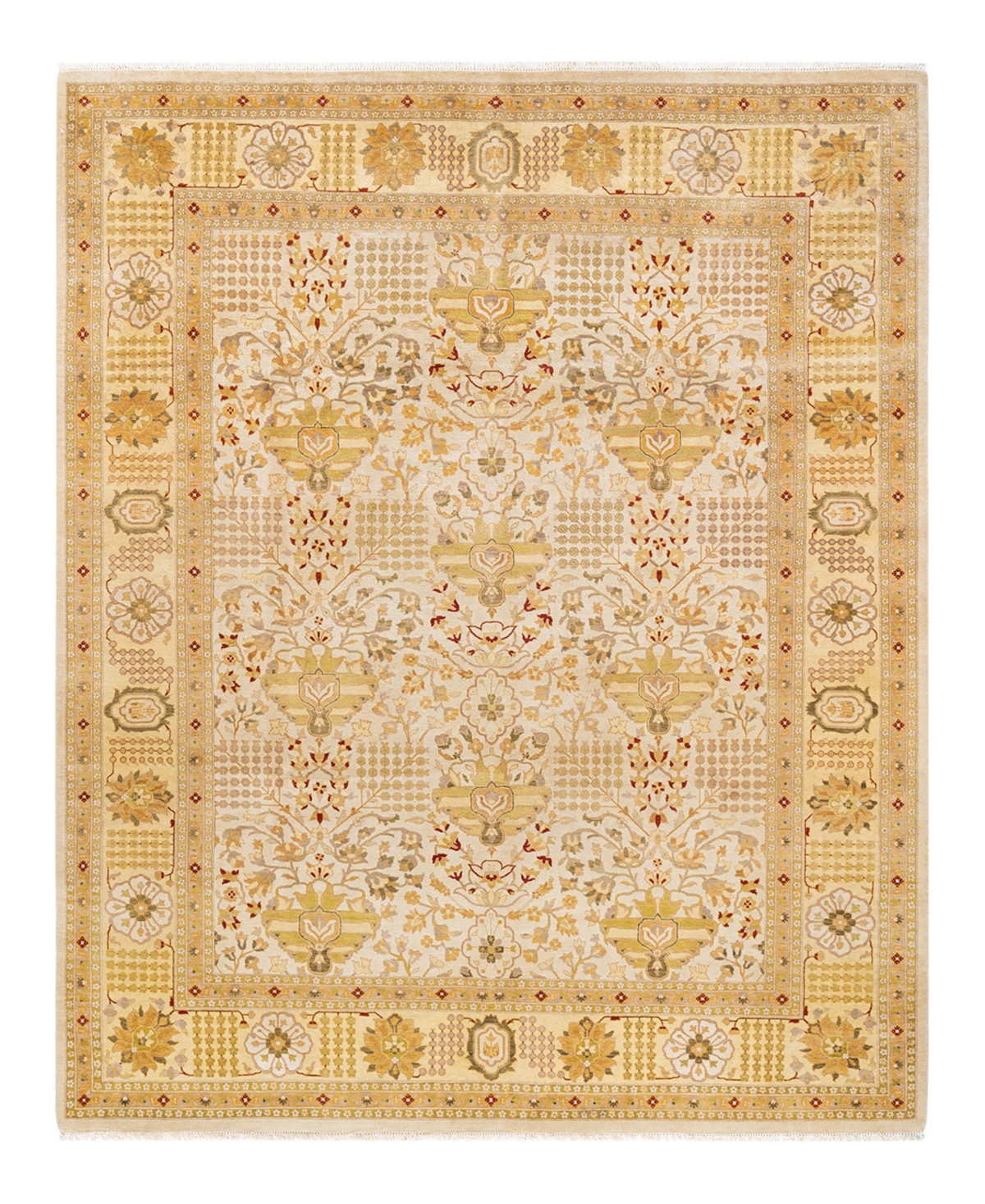 Closeout! Adorn Hand Woven Rugs Mogul M14064 8'1in x 10'3in Area Rug - Ivory