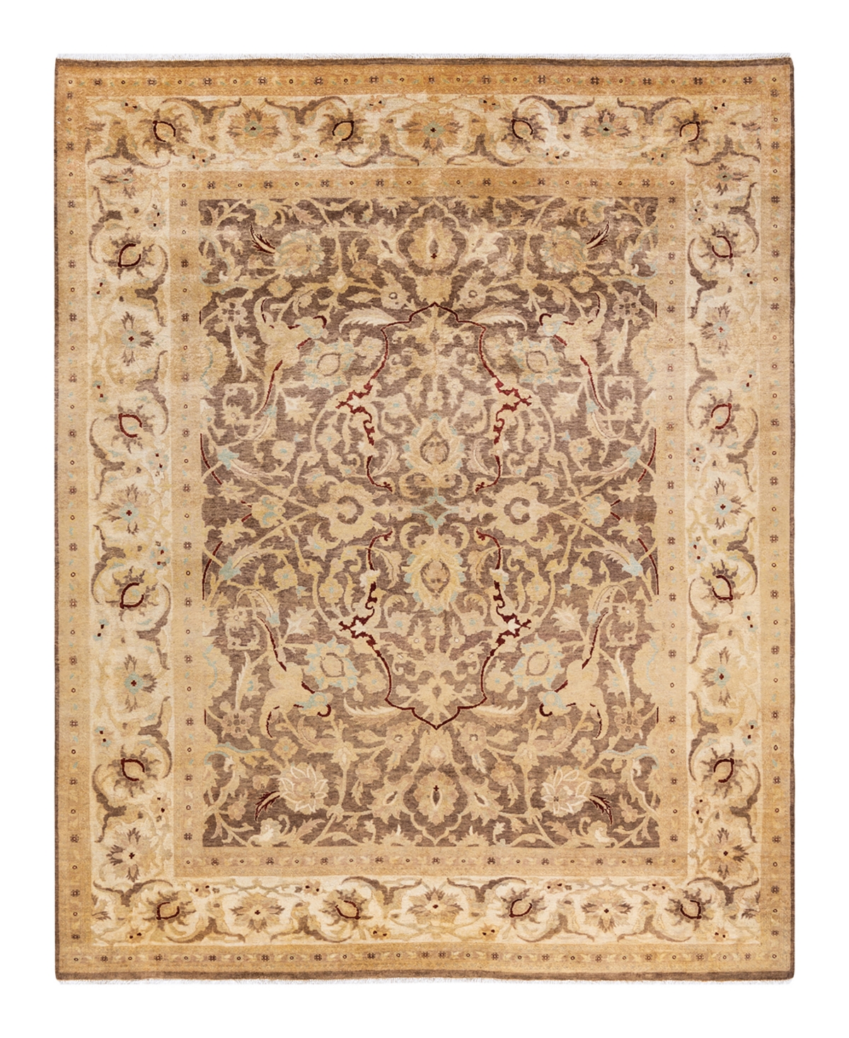 Closeout! Adorn Hand Woven Rugs Eclectic M167084 7'9in x 9'10in Area Rug - Brown