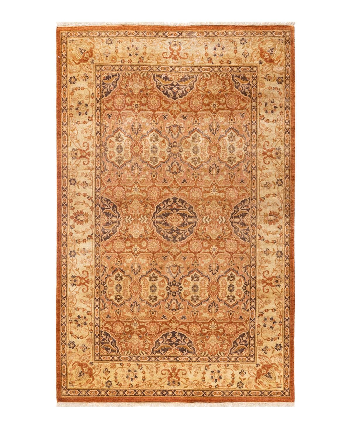 Closeout! Adorn Hand Woven Rugs Mogul M1530 4'1in x 6'8in Area Rug - Brown