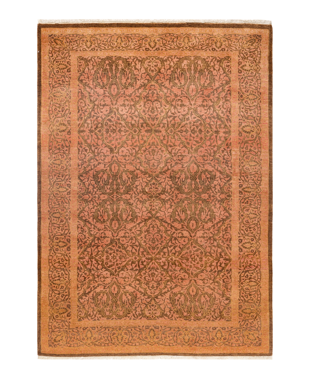 Closeout! Adorn Hand Woven Rugs Mogul M15832 4'3in x 6'2in Area Rug - Yellow