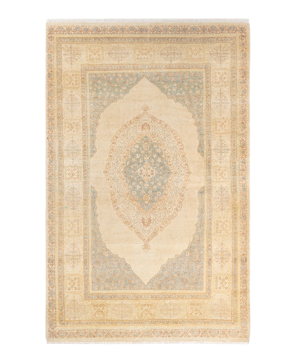 Closeout! Adorn Hand Woven Rugs Mogul M158925 4'1in x 6'4in Area Rug - Ivory