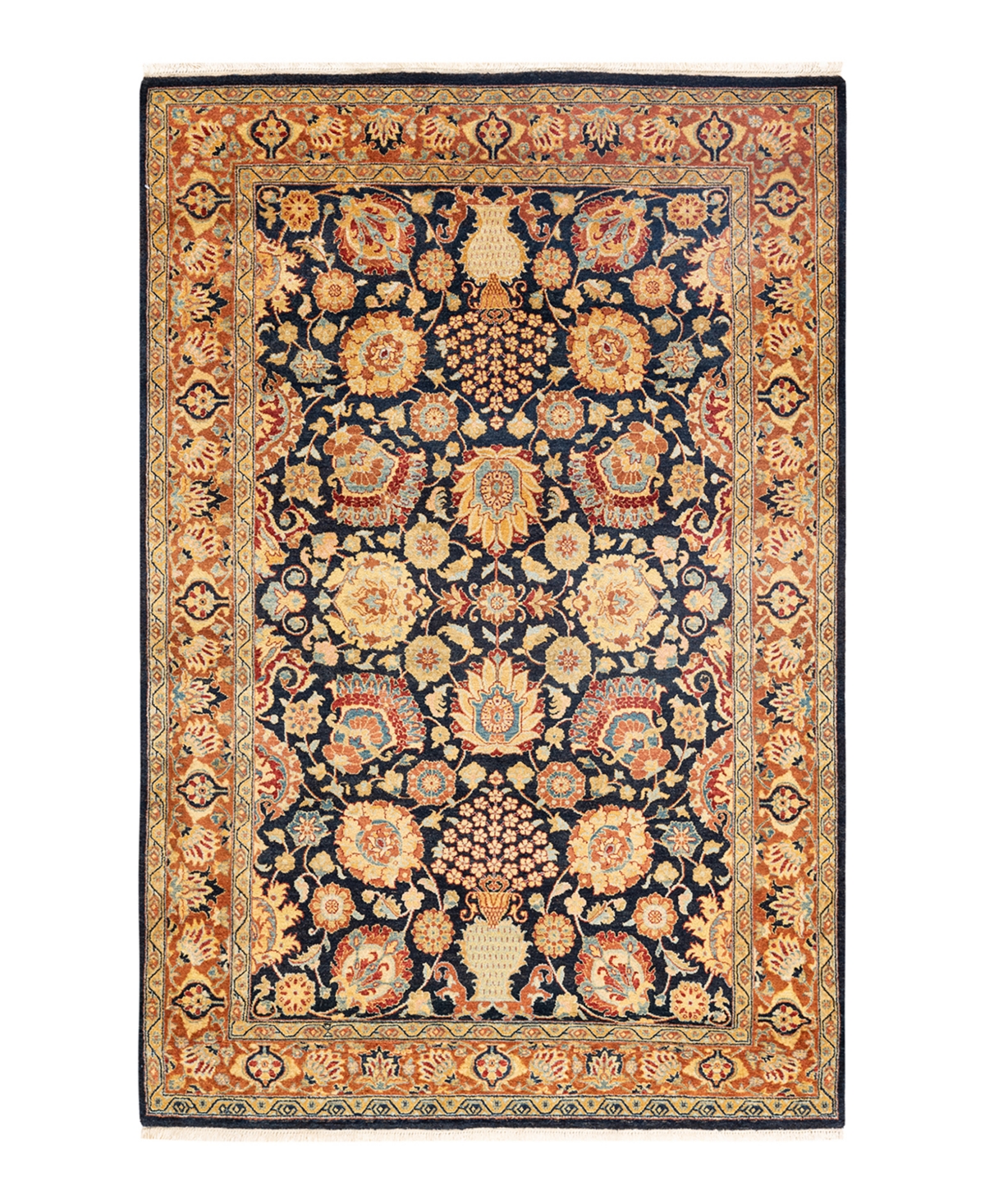 Closeout! Adorn Hand Woven Rugs Mogul M158926 4'2in x 6'2in Area Rug - Black