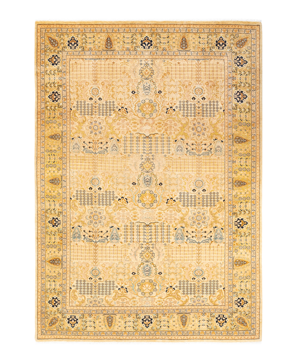 Closeout! Adorn Hand Woven Rugs Mogul M122620 6'2in x 9'1in Area Rug - Ivory
