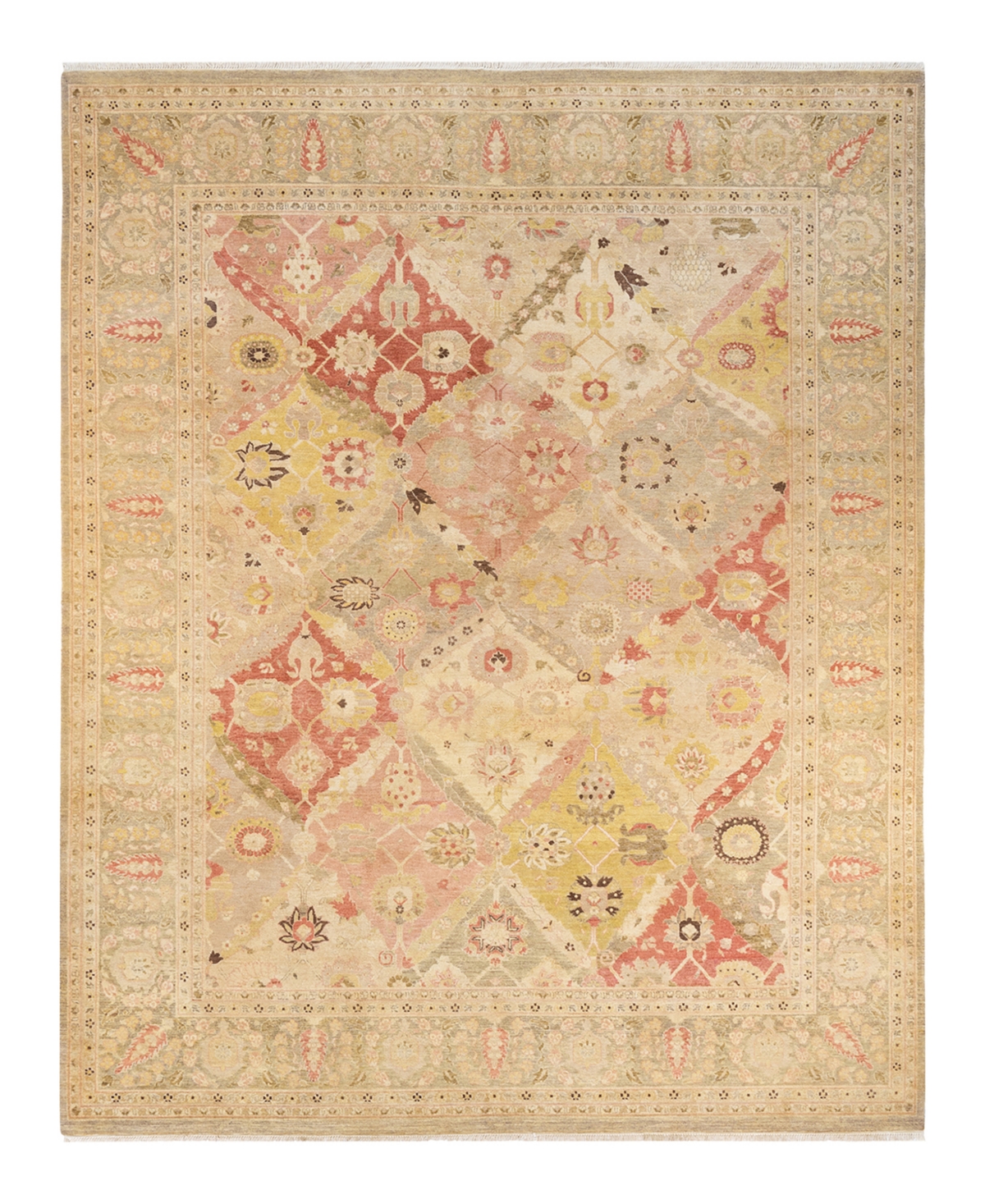 Closeout! Adorn Hand Woven Rugs Eclectic M161288 8'1in x 10'1in Area Rug - Green