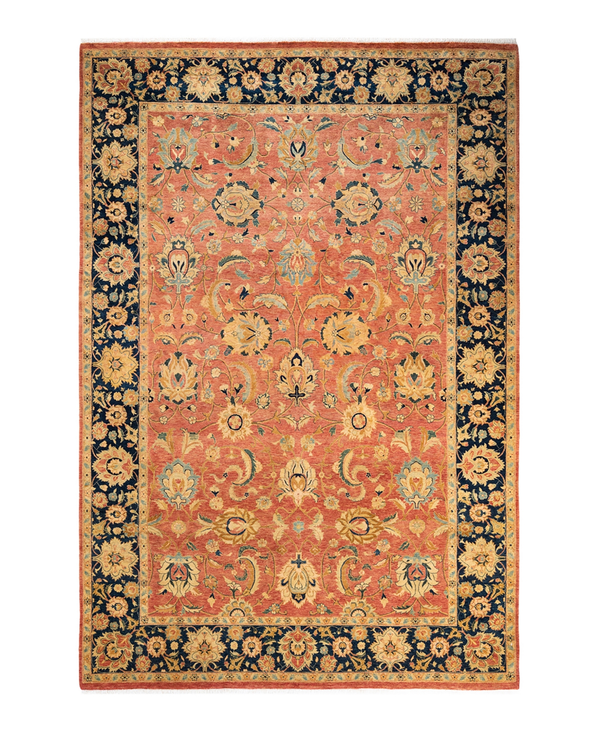 Closeout! Adorn Hand Woven Rugs Mogul M145079 6'1in x 9'2in Area Rug - Orange