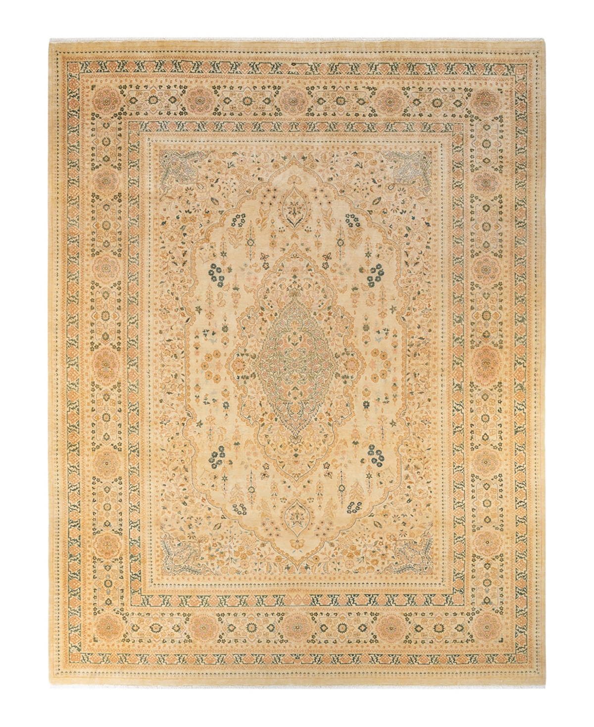 Closeout! Adorn Hand Woven Rugs Mogul M113006 9'1in x 12'1in Area Rug - Ivory