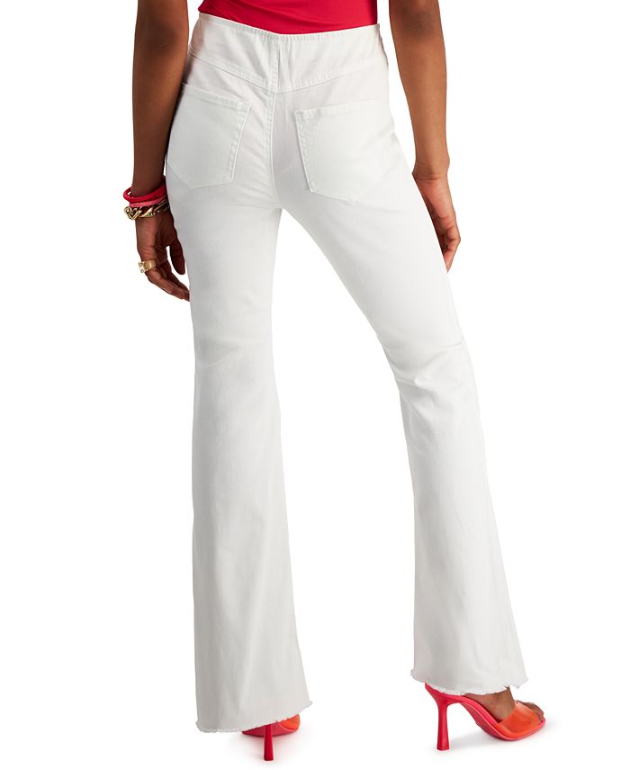Tinseltown Juniors' High Rise PullOn FlareLeg Jeans Macy's