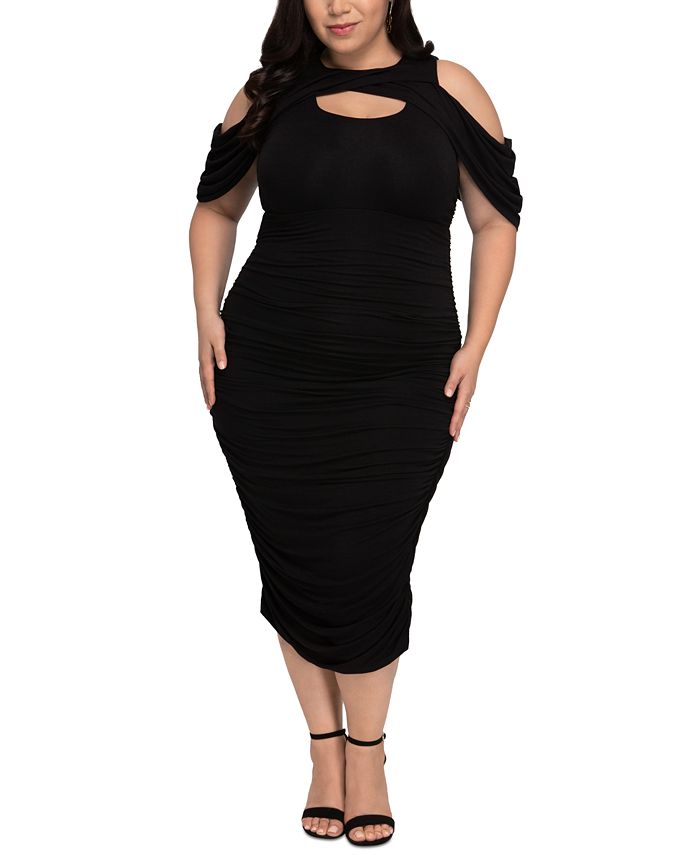 Kiyonna Women's Plus Size Bianca Ruched Dress - Macy's