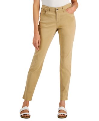 macy's khaki skinny jeans