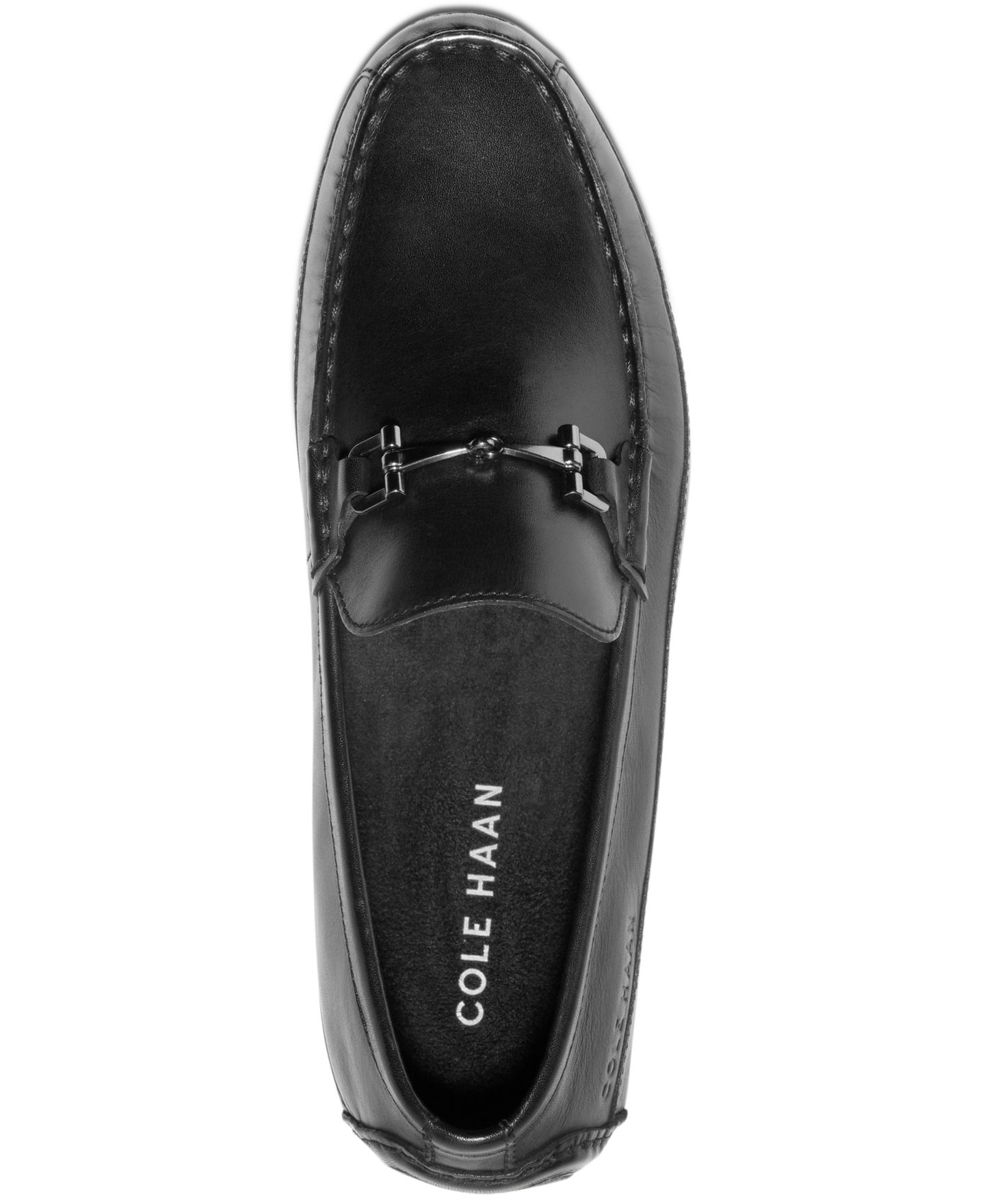 Мужские мокасины-драйверы Cole Haan Wyatt с деталью-пряжкой, цвет: Чёрный — фото 6