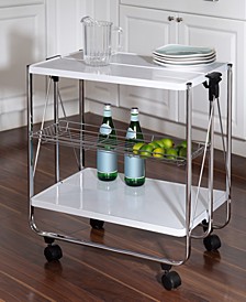 Modern Foldable Rolling Kitchen Cart