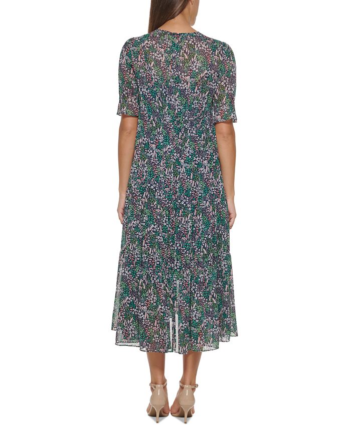 Tommy Hilfiger Floral-Print Midi Dress - Macy's