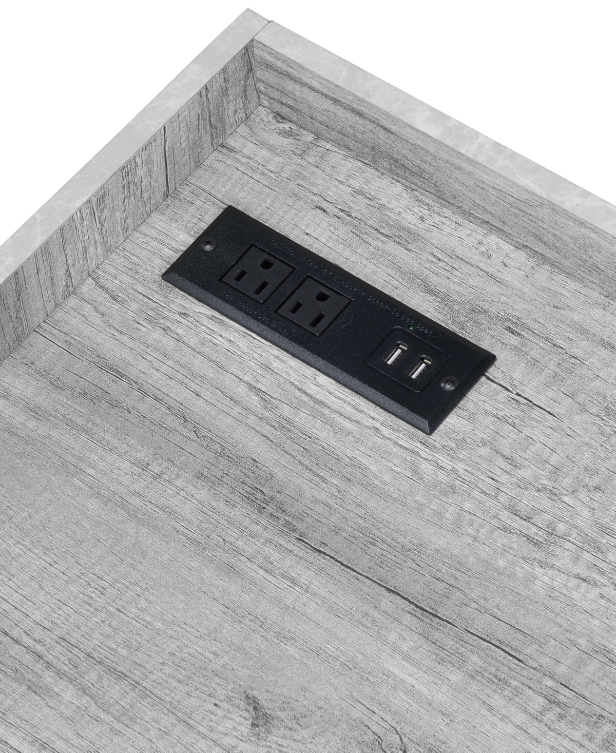 Macy's Marcona Writing Desk With Drawer And Usb Plug