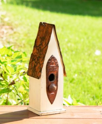 13.25" Washed Distressed Birdhouse