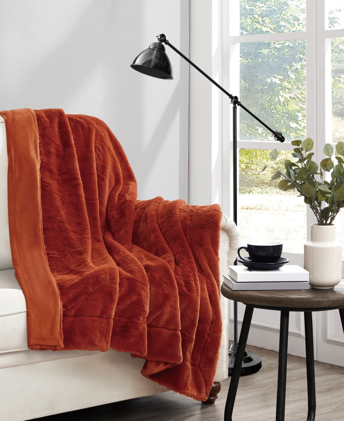 Vince Camuto Throw In Gift Box, 70" X 60" In Rust ModeSens