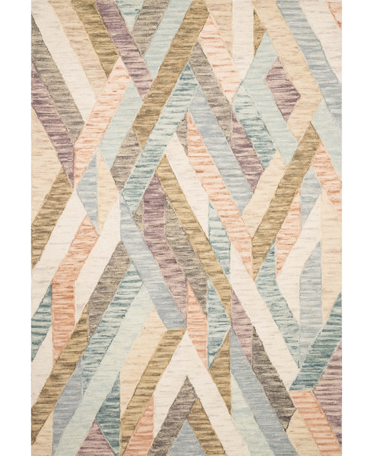 Justina Blakeney Hallu Hal-03 5' x 7'6in Area Rug - Beige, Mist