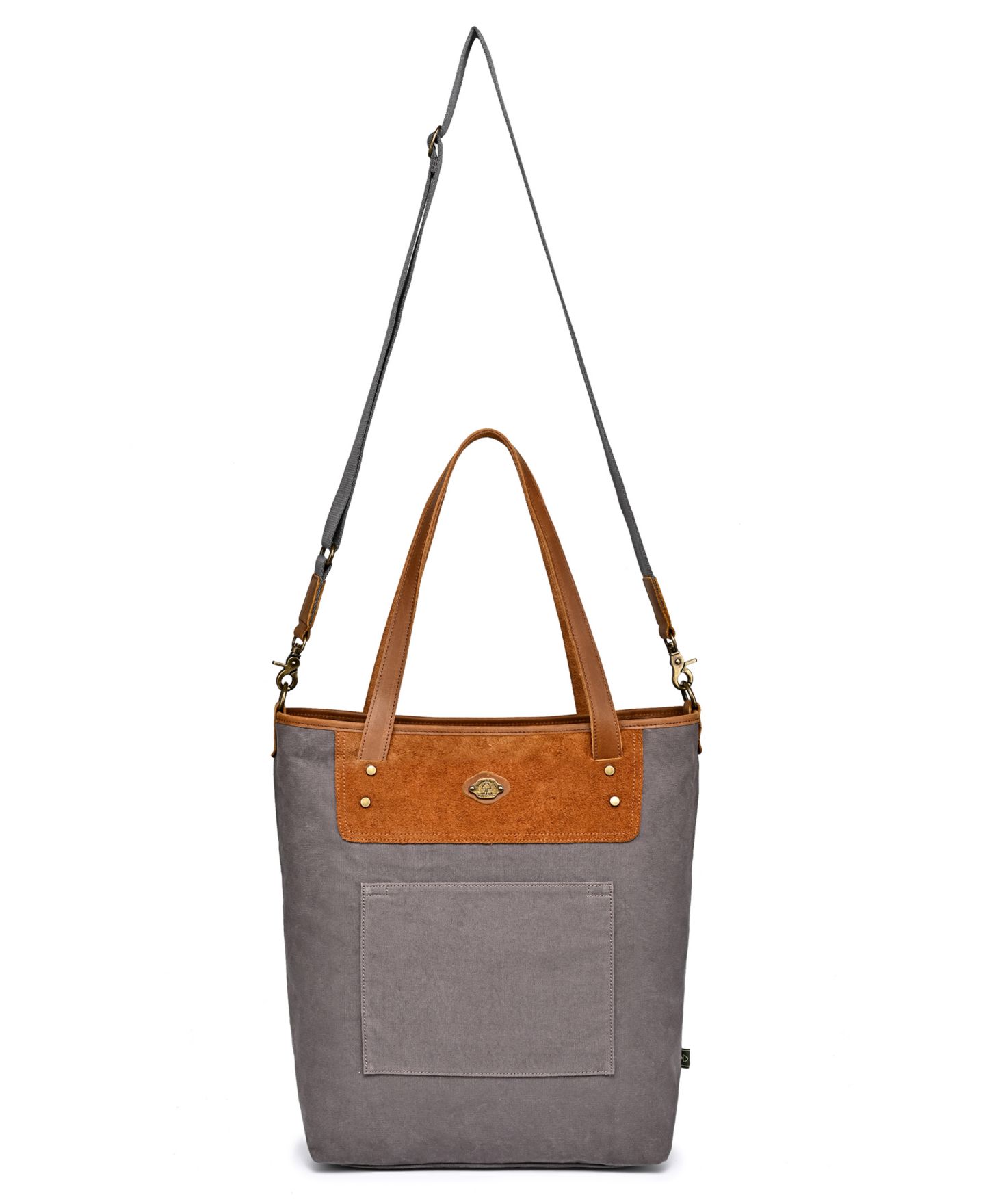 Женская сумка TSD BRAND Valley Oak Canvas, цвет: Серый — фото 7