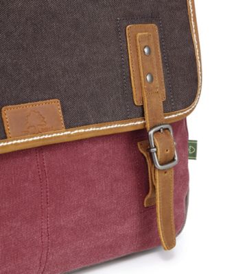 Mountain Wood Canvas Messenger Bag