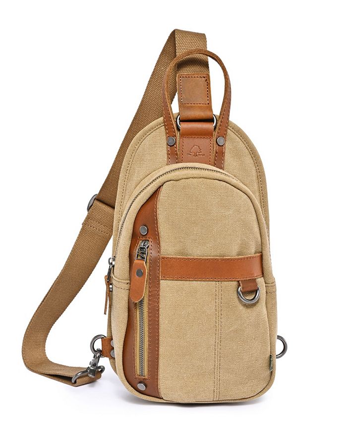 TSD BRAND Agave Canvas Sling Bag - Macy's