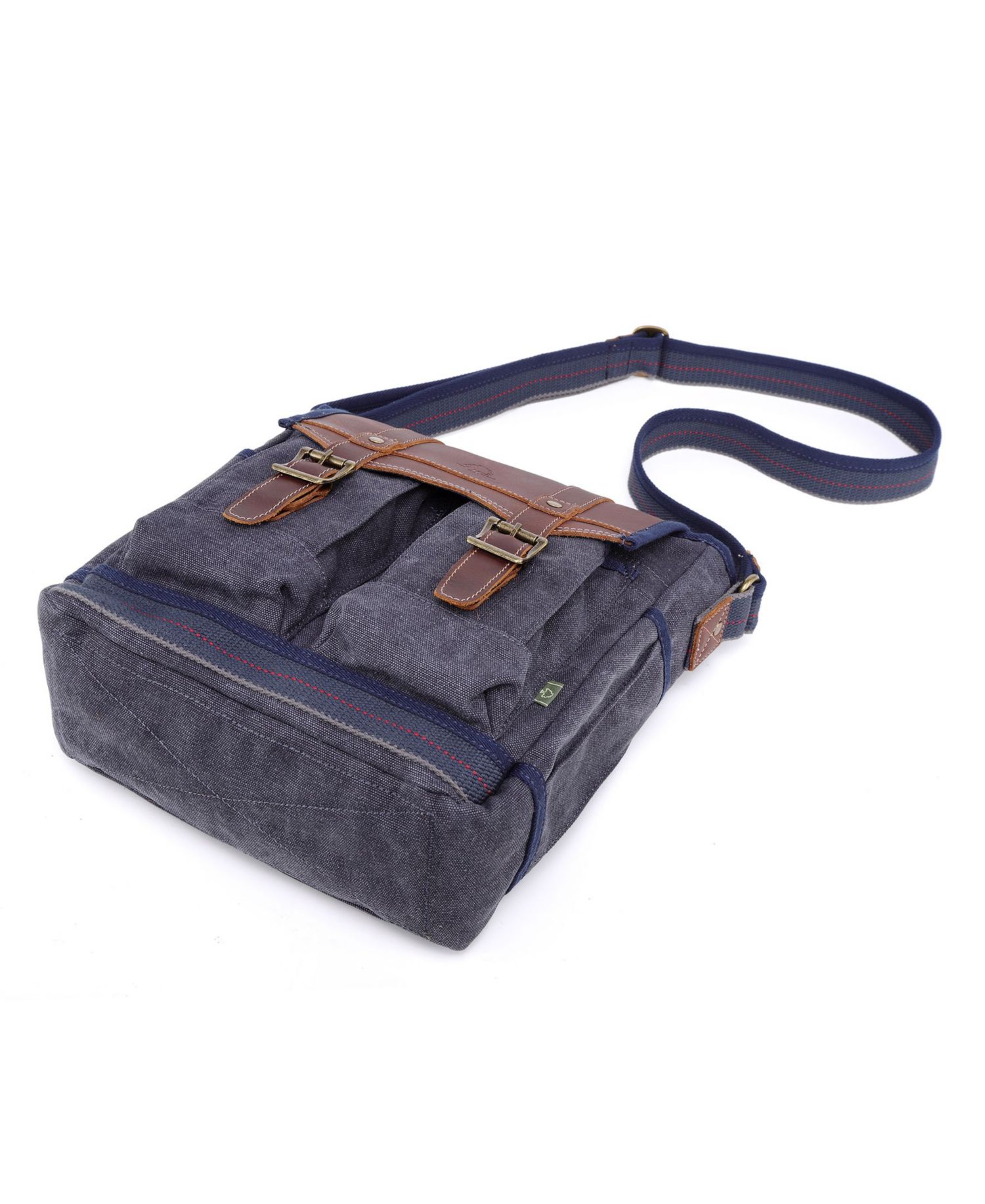 Turtle Ridge 4-Pocket Canvas Crossbody Bag