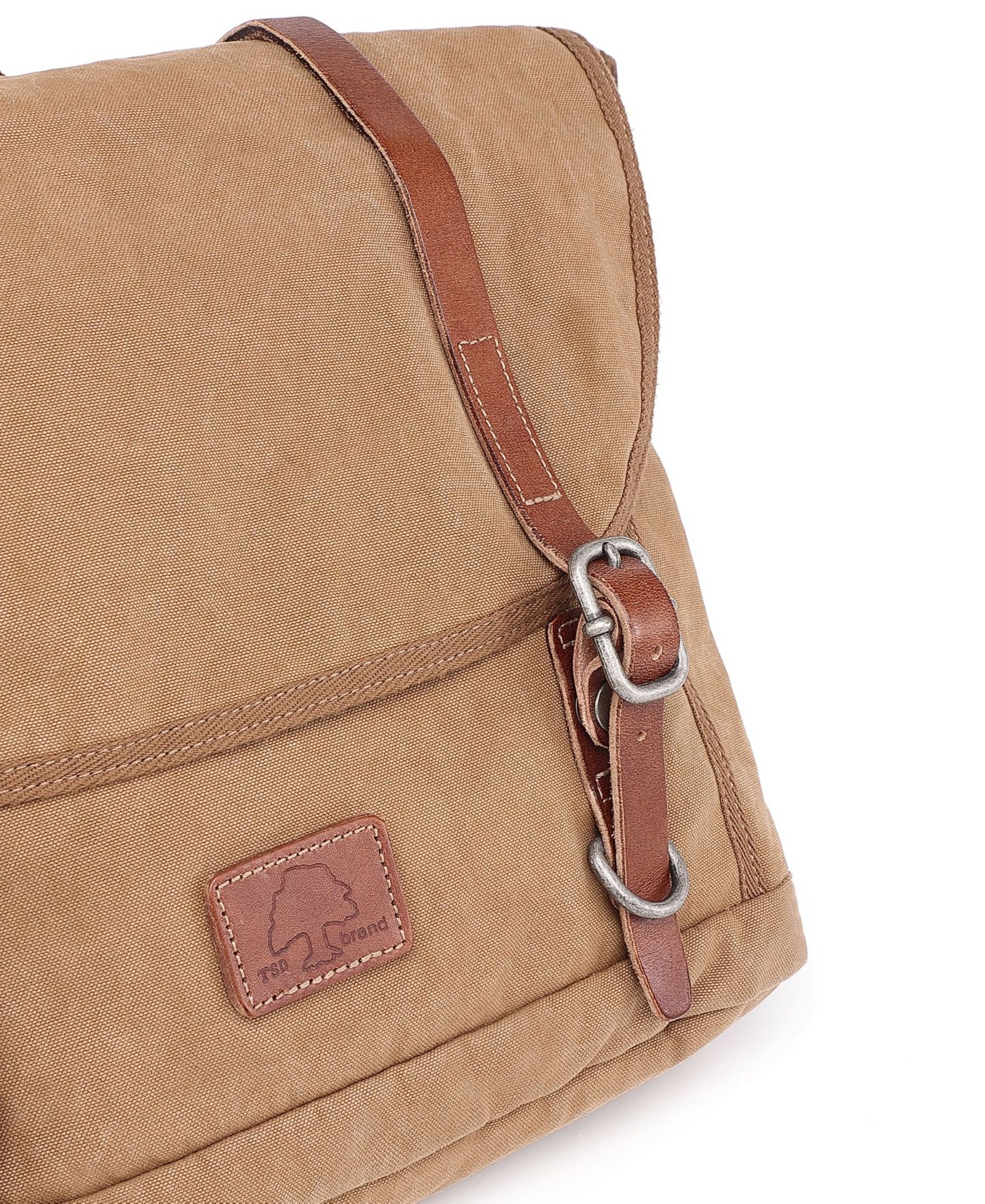 Женская сумка TSD BRAND Forest Canvas Messenger, цвет: Хаки — фото 11