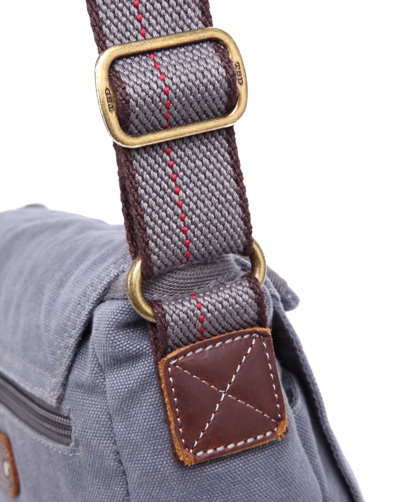 Женская сумка TSD BRAND Spring Palm Canvas Crossbody, цвет: Серый — фото 8