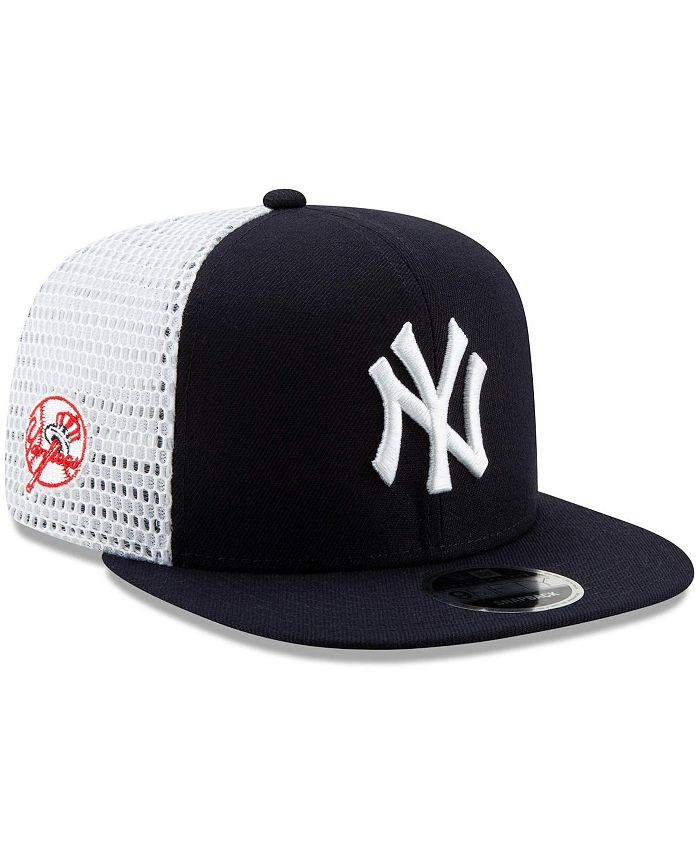 New Era Men's Navy, White New York Yankees Mesh Fresh 9FIFTY Adjustable ...