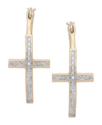 Macys cross earrings hotsell