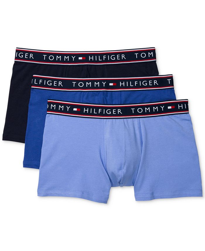 Tommy Hilfiger Men's Moisture Wicking Cotton Stretch Trunks - 3pk. - Macy's