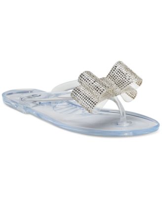 guess jelly bow sandals