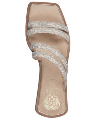 vince camuto rhinestone flat sandals